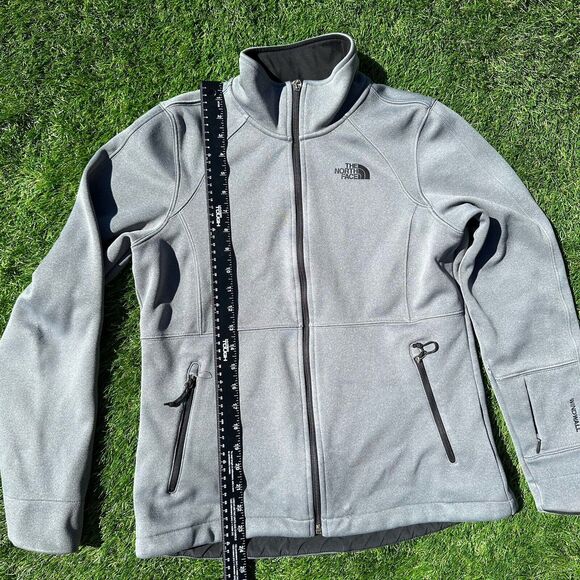 The North Face Windwall Jacket Womens Size Small Country Gray Full Zip Flaw‎ - Picture 10 of 11